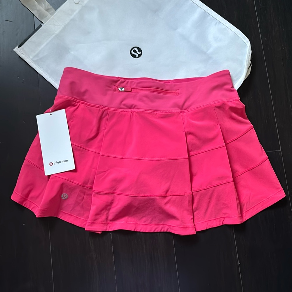 LULULEMON PACE RIVAL SKIRT *REGULAR LENGTH IN LIPGLOSS SZ 6 NWT